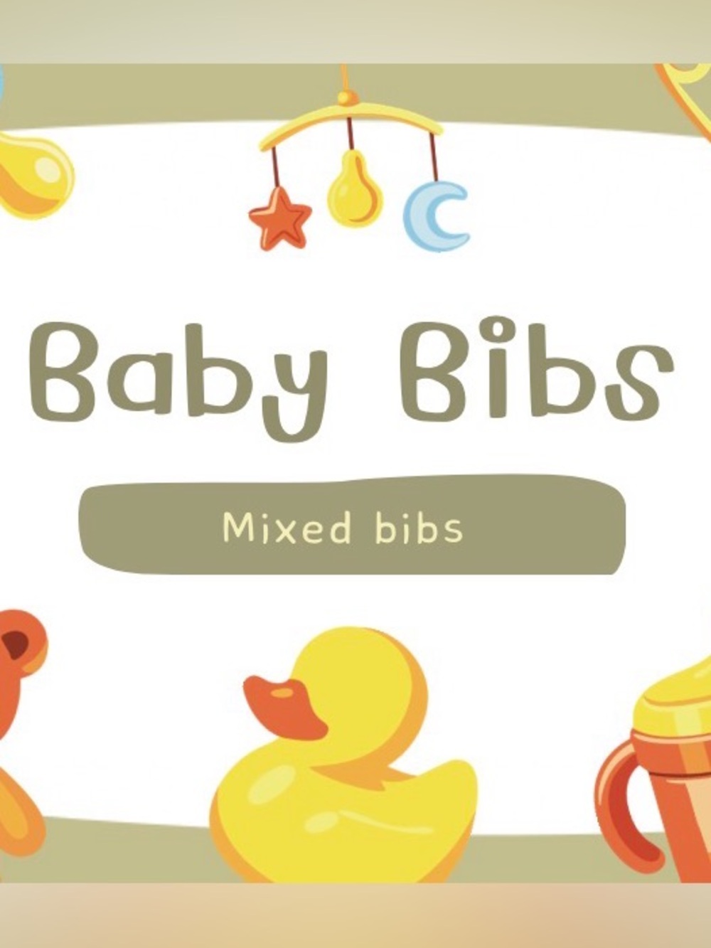 Mixed Color Baby Bibs